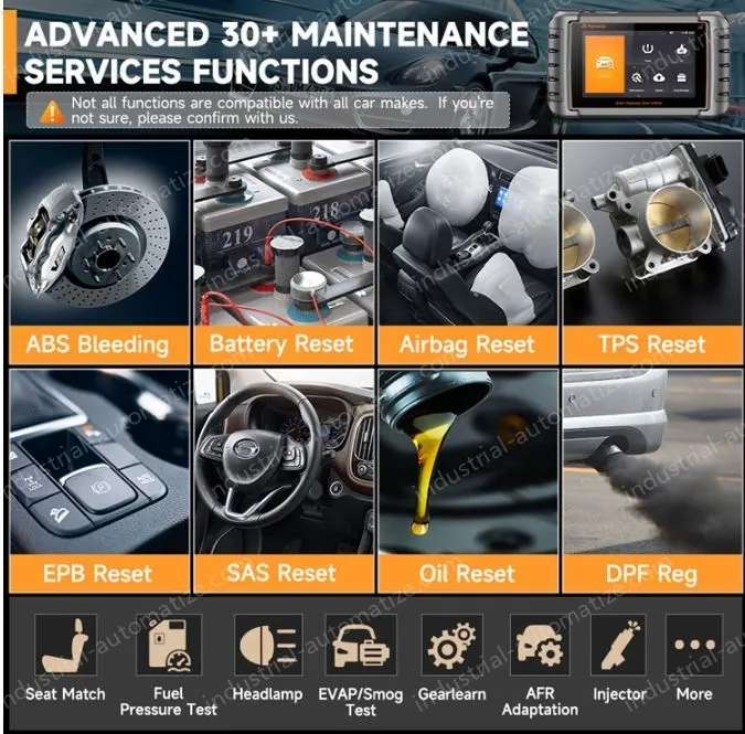 FOXWELL NT809TS OBD2 Automotive Full System Diagnostic Bidirectional Test TPMS Learn