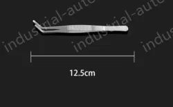 Stainless steel tweezers Curved round head (thick) 12.5cm