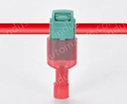 T4 green 0.5-1.5 square hard wire-T-type no-break wire terminal