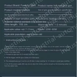 80W Extreme Glue Gun + 60 Glue Stick + Storage Bag