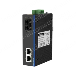 1 Port 100M F(x) + 2 Ports 10/100M T(x) Din Rail Industrial media converter