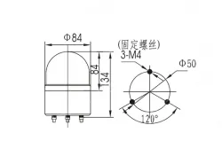 Small warning lightsLTE-1082 DC12V Red