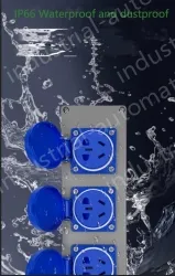 Emerald green Duplex red panel 3 holes