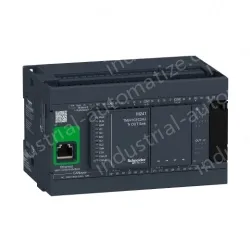 TM241CEC24U logic controller, Modicon M241, 24 IO, transistor, NPN, Ethernet CAN master