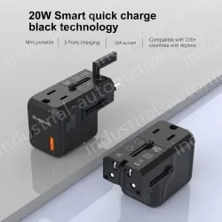 20W Charge Smallest Universal Travel Adapter