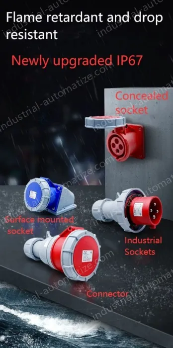 3 pole 63A Surface mounted socket