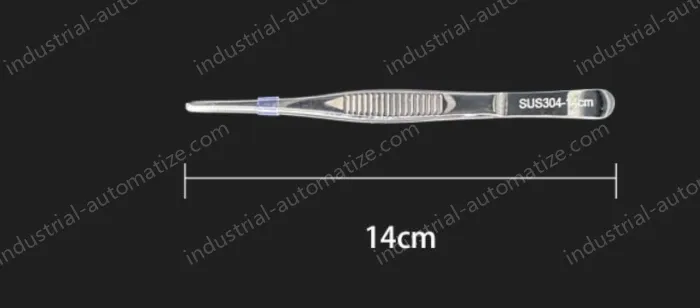 Stainless steel tweezers Straight round head (304 models) 14cm