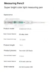 DAVD L1 non-contact measuring pen indicator light dual detection range