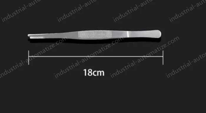 Stainless steel tweezers Straight round toe (thick) 18cm