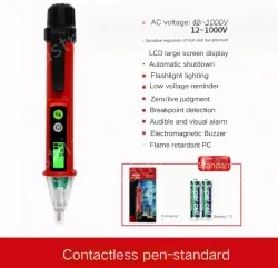 Non-contact measuring pen with illumination DE28 with NCV