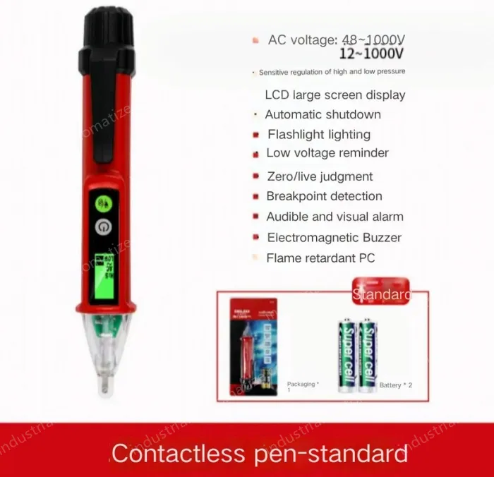 Non-contact measuring pen with illumination DE28 with NCV