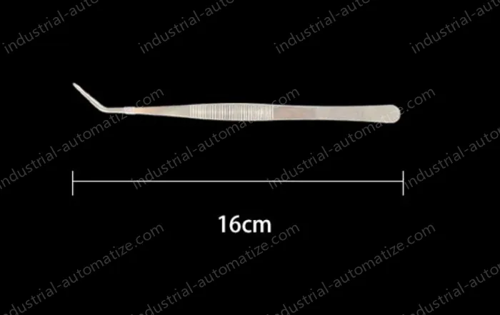 Stainless steel tweezers Curved tip (thick) 16cm