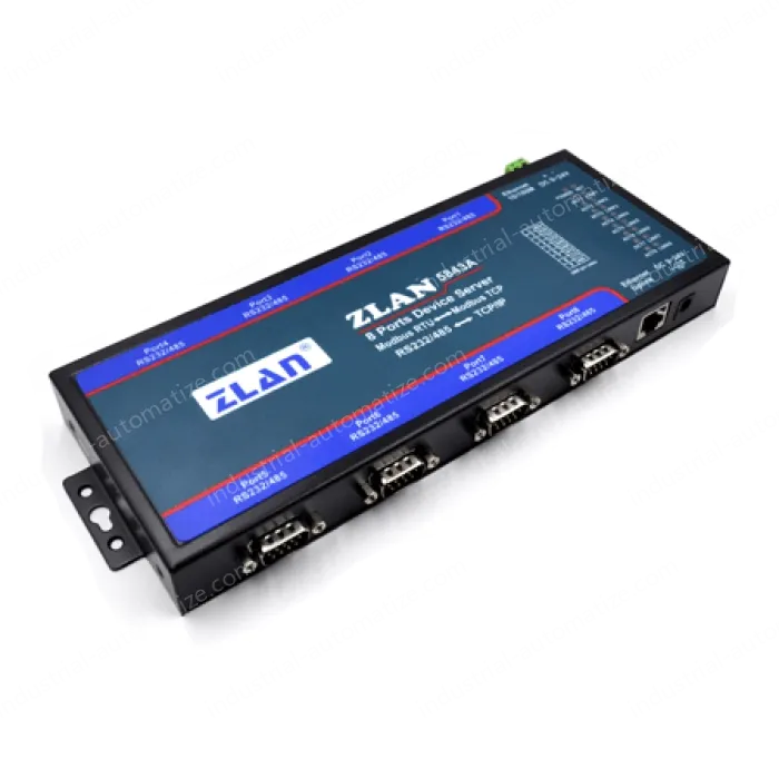 8 RS232 serial ports, 8 RS485 serial ports Serial Device Server