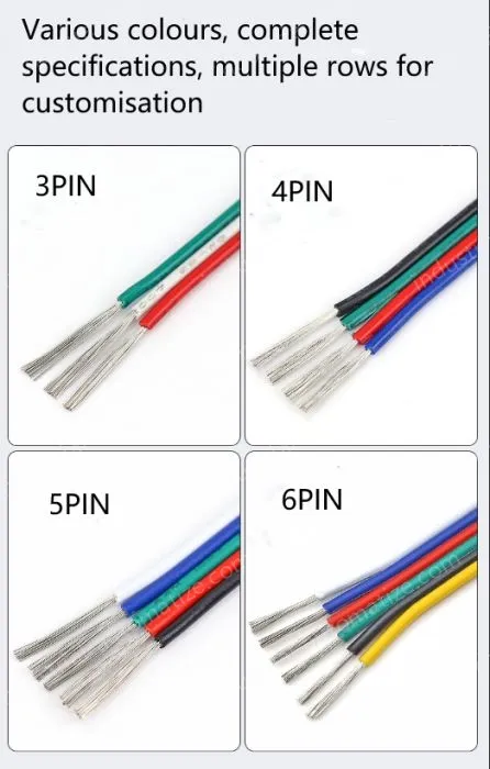 LED light connecting cable 20AWG*4 and (21/0.178TS)