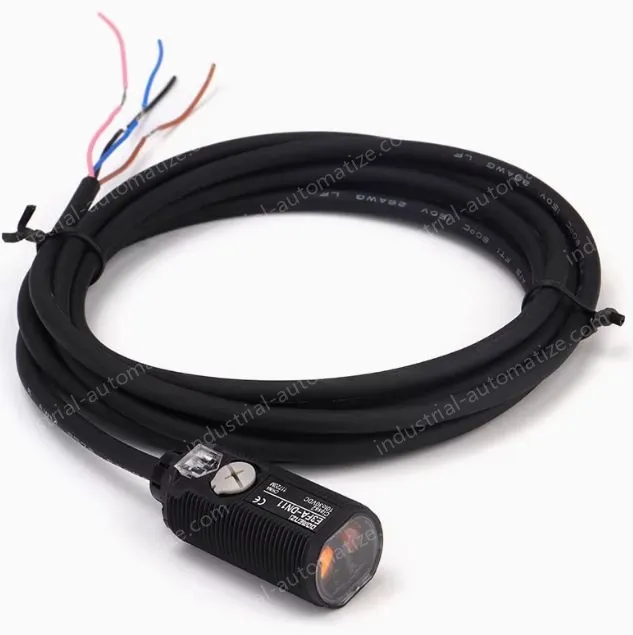 Domenzi Cable type Diffuse reflection photoelectric switch,10-30VDC 3-wire proximity switch E3FA-DP11