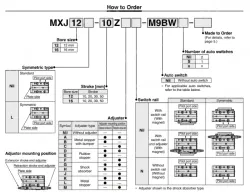 Air Slide Table MXJ Series Double acting ø12, ø16