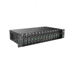 14-slot fiber optic transceiver chassis