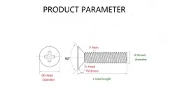 Electronic screws M1*3.5