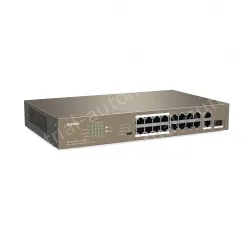16FE+2GE/1SFP Desktop Switch With 16-Port PoE