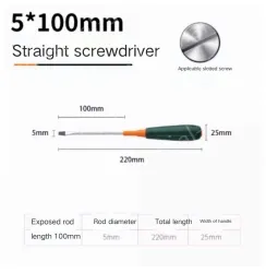 Slotted screwdriver 5*100