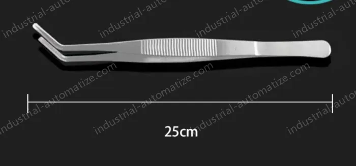 Stainless steel tweezers Curved tip (thick) 25cm