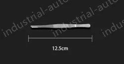 Stainless steel tweezers Straight round head (thick) 12.5cm