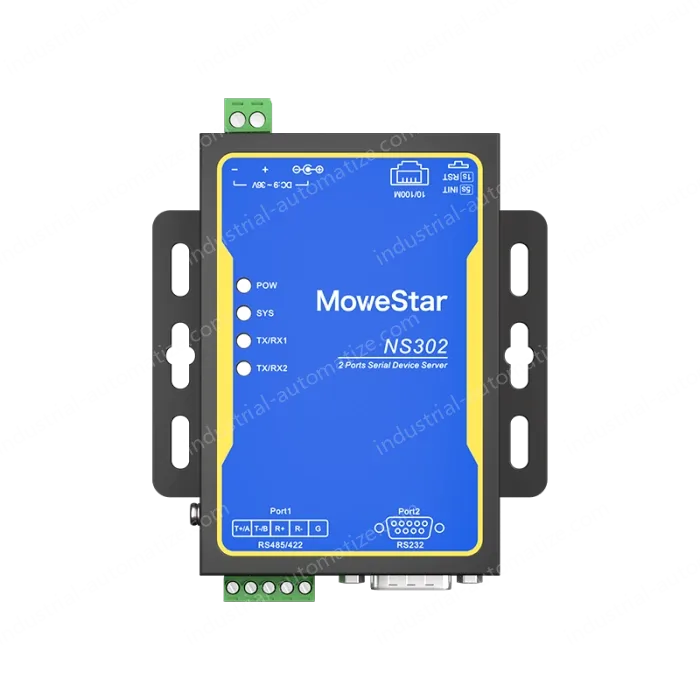 1 Port RS232 + 1 Port RS485/422 Serial to 100M Ethernet Server
