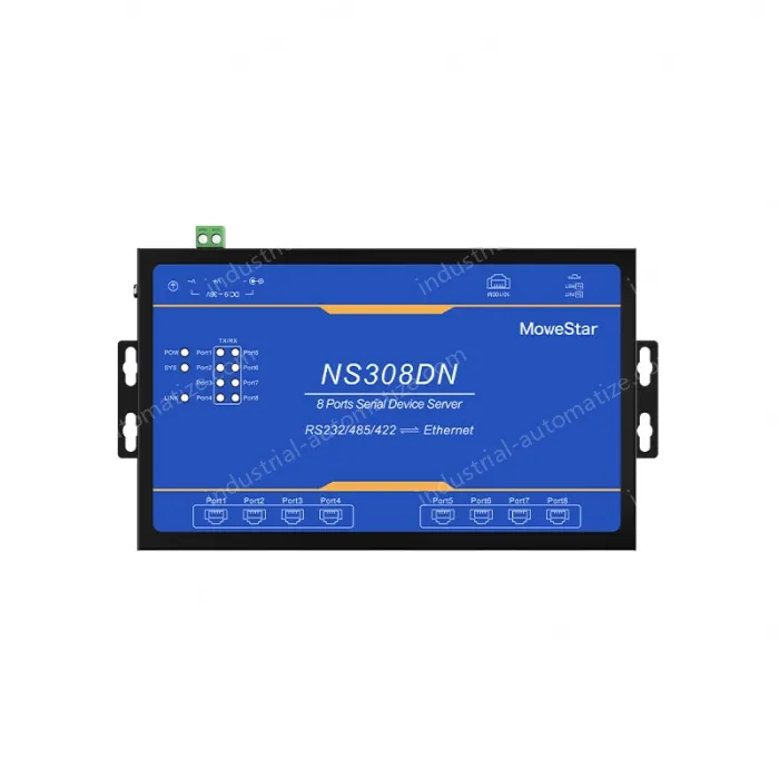 Industrial-grade Modbus gateway 8-port wall-mounted serial server