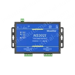 2 Ports RS485/422 Serial to 100M Ethernet Opto-isolated Server