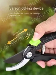 Dual-gear adjustable gold 8.5-inch-SK5 steel pruning shears