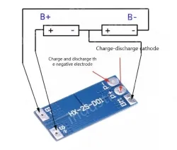 Lithium battery overcharge, overdischarge, overcurrent, short-circuit charging protection board 7.4V 8A
