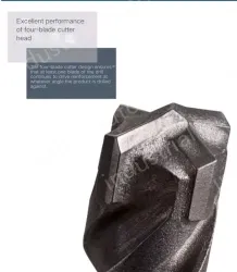 Four-pit 5 series rotary hammer drill bit 20x150x200