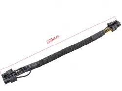 6PIN to 8PIN Server Power Cable Graphics Card Cable Mesh Sleeve Protection 52cm