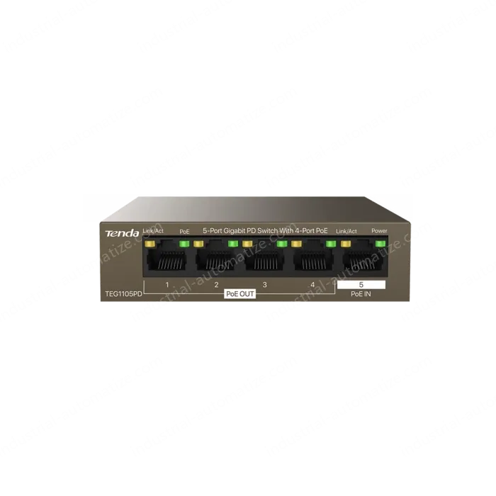 5-Port Gigabit PD Switch With 4-Port PoE