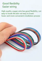 LED light connecting cable 18AWG*5 and (34/0.14TS)