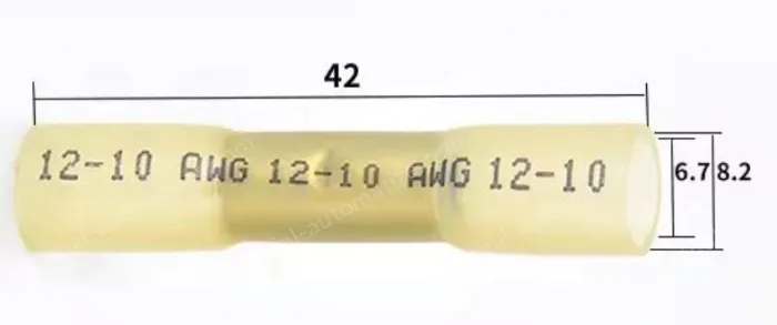 BHT5.5yellow-Heat Shrink Terminals