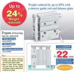 With Air Cushion MGP Series MGPM16-30AZ