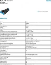 Push-in fitting QSY-8-4(FESTO)