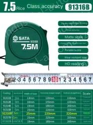 Level 1 accuracy: 7.5 meters, ruler width, 25mm-91316B