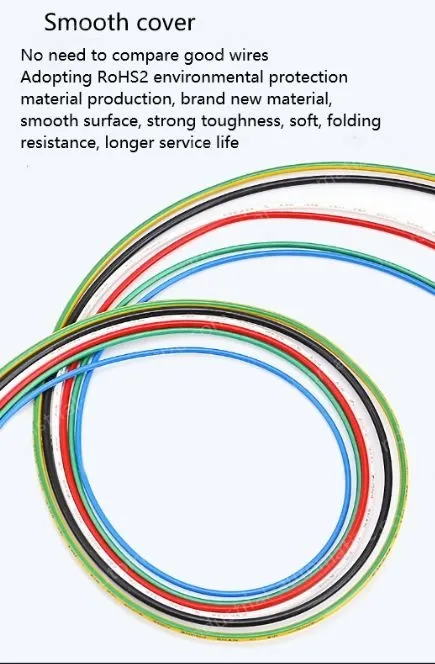 Teflon Wire Cable 13AWG Black 19 cores