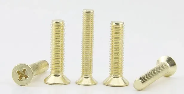 Golden Flat Head Screws M3*40