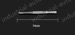 Stainless steel tweezers Straight round head (thick) 14cm