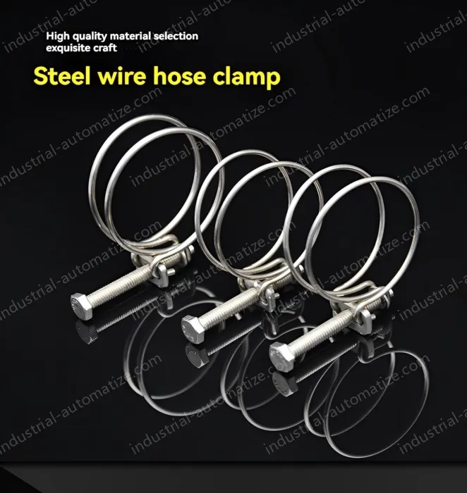 Double steel wire hose clamp 201 material 51-57*3 [wire diameter]
