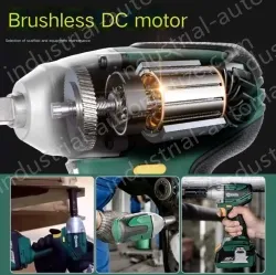 Electric wrenches The fast charging version of 4.0Ah two-electric and one-charging wrench + brushless electric hammer combination