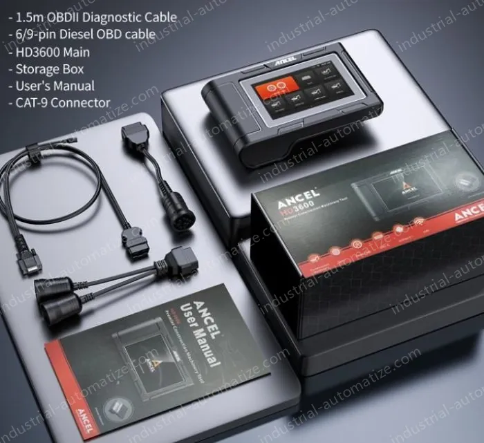 ANCEL HD3600 Heavy Truck Diagnostic Tool Construction Machinery Reading Card