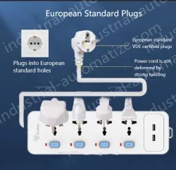 European standard split control 6 jack