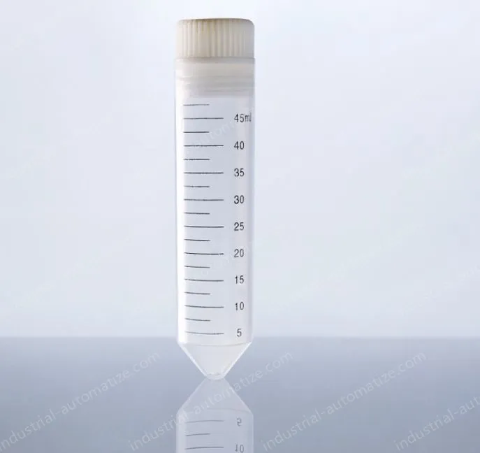50ml straight round bottom - transparent screw caps 50pcs