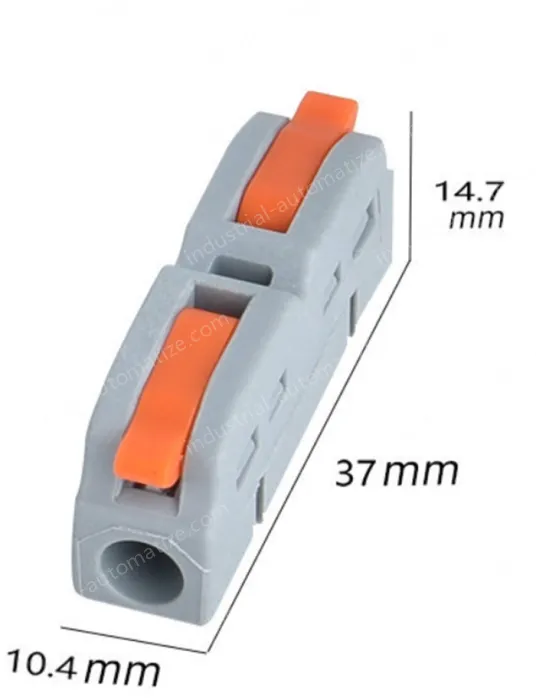 Quick terminal blocks-6 squares, one in and one out