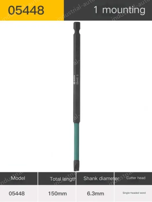 Single head, slotted 6mm, total length, 150mm-05448