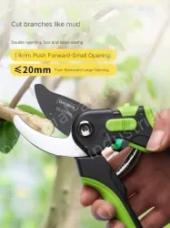 Dual-gear adjustable gold 8.5-inch-SK5 steel pruning shears
